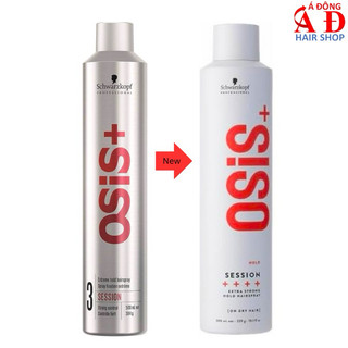 [+Tặng mũ trùm] Gôm xịt tóc giữ nếp cứng Schwarzkopf OSiS+ 3 Session Extreme Hold Hairspray 300ml