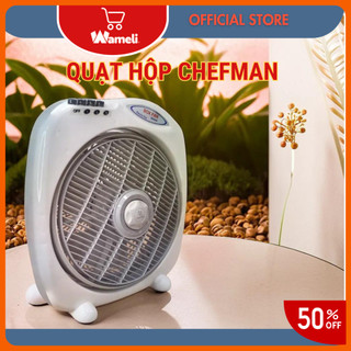 Quạt hộp Chefman B3 công suất 35W siêu tiết kiệm điện, quạt bàn Chefman 3 chế độ gió tiện lợi