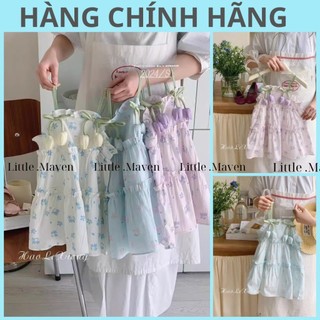 Váy bé gái Little Maven váy hè bé gái hoa nổi YX6602