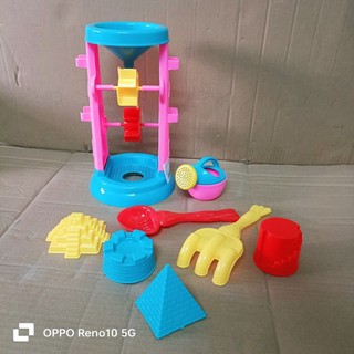 Đồ chơi xúc cát - tháp cát - xe chở cát - xô xúc cát