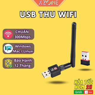 Usb thu sóng wifi 300mbps cho pc laptop,thu phát wifi cho máy tính, usb thu wifi 802.11n có anten 2.4ghz