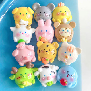 ( Mua từ 3sp để được giá tốt ) Charm 3D nổi Mẫu 12 con giáp tròn