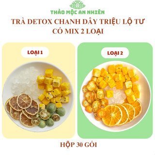 Trà detox chanh dây Triệu Lộ Tư ( Hộp 30 Gói) detox trắng da, thanh nhiệt