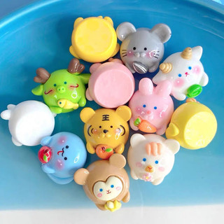( Mua từ 3sp để được giá tốt ) Charm 3D nổi Mẫu 12 con giáp tròn