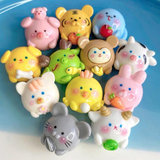 Charm 3D nổi Mẫu 12 con giáp tròn