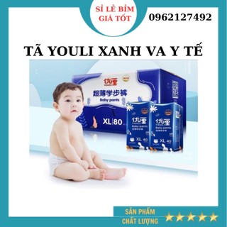 [HCM]Tã/ Bỉm Dr.youli y tế/YOULI XANH quần/dán đủ size S108, M96, L84, XL76, XXL72, XXXL68