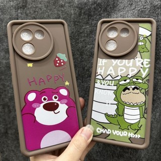 Case ốp lưng Vivo V30E dẻo gấu dâu khủng long dày dặn chống sốc ôm máy bảo vệ camera