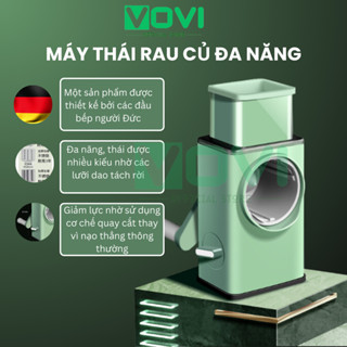 Nạo Rau Củ Đa Năng VOVI Máy Hộp 5 Lưỡi Nạo Bào Thái Lát Tiện Lợi Không Bị Đứt Tay Không Tốn Sức