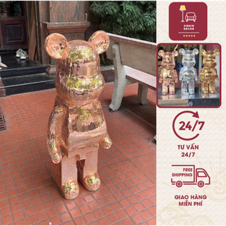  Tượng gấu Bearbrick Bling Cao Cấp Tượng Mô Hình thích hợp làm Quà Tặng Trang Trí Decor 