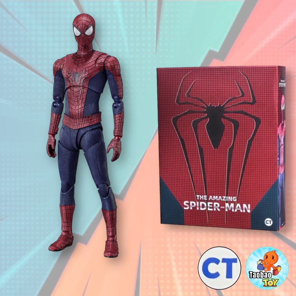 (Có Sẵn) Mô Hình CT SHF Spider Man Andrew The Amazing Spider Man đi kèm đầu nhân vật Andrew Garfield