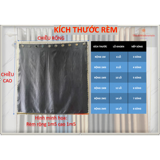 rèm cửa kích thước lớn