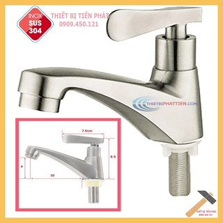 Vòi Xả Nước Lavabo INOX SUS 304 Bảo Hành 5 Năm Không Gỉ (Chính Hãng)