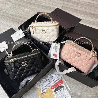 Túi cốp trần trám quai phụ kiện hoa xinh xắn size 20cm FULL BOX