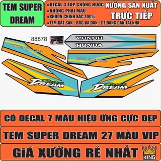 [Loại 1] Tem |27 MÀU VIP| SUPER DREAM - EX5 | Tem 3 Lớp-CHỐNG BAY MÀU |Giá 1 Bộ| Nhiều Màu Sắc|