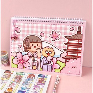 sổ chiết cticker  mẫu siêu cute ( 80 trang )
