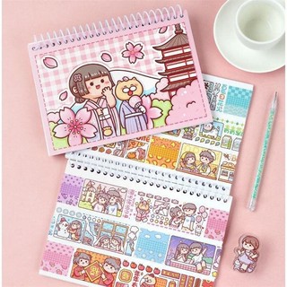 sổ chiết cticker  mẫu siêu cute ( 80 trang )