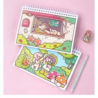 sổ chiết cticker  mẫu siêu cute ( 80 trang )