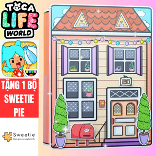 ĐỒ CHƠI NGÔI NHÀ BÚP BÊ GIẤY CẮT THỦ CÔNG DIY - Baby Villa In Quiet Book -