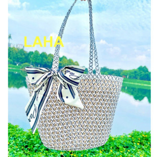 Túi lưới kèm nơ có khoá kéo size 30 xinh xắn