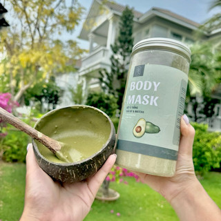BODY MASK | Bột BƠ MATCHA dưỡng trắng ( handmade )