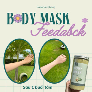 Body mask | bột bơ matcha dưỡng trắng