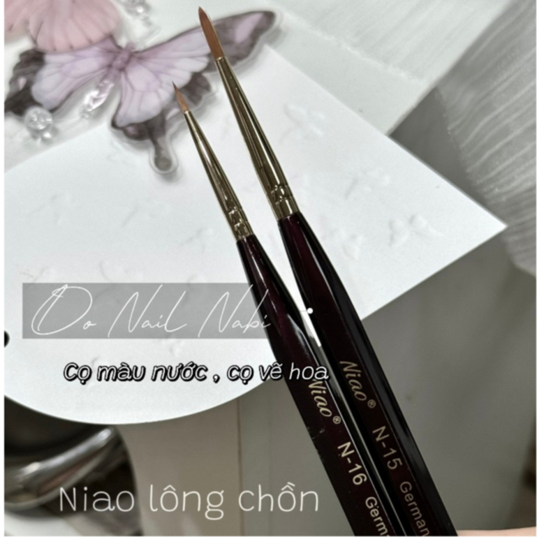 Cọ niao lông chồn vẽ màu nước , cọ niao vẽ hoa