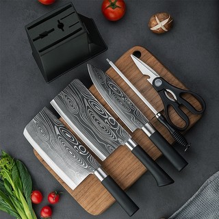  Bộ dao kéo 6 món Tre Làng thép không gỉ Nhật Bản nhập khẩu chính hãng