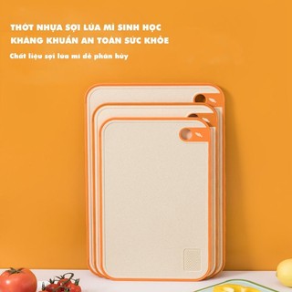 Thớt nhựa kháng khuẩn Tre Làng cắt thái đa năng 2 mặt, chống trơn trượt, chống ẩm mốc lên mùn
