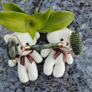 [Mẫu mới] Cây lăn massage mặt nâng cơ – Dụng cụ lăn đá & sáp ong thư giãn, thẩm thấu dưỡng chất – Màu hồng/trắng/xanh