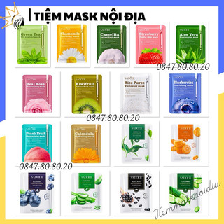 Mặt nạ sadoer trái cây cao cấp bổ sung vitamin dưỡng trắng da cấp ẩm