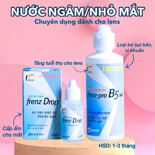 💧Nước ngâm và nhỏ mắt dùng vệ sinh cho lens kính áp tròng chai 15ml và 150ml - Lens Huế 🐰