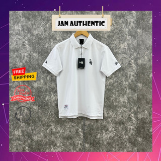 (Chính Hãng) Áo Polo NEW ERA LA Trắng | Jan.Authentic |