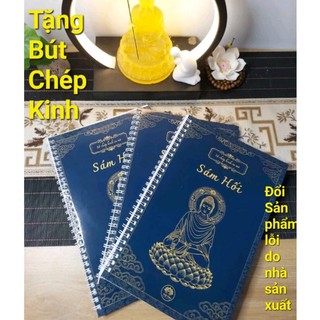 Sổ Chép Kinh Sám Hối in mờ tặng kèm bút chép kinh .