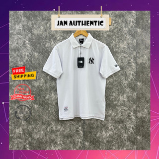 (Chính Hãng) Áo Polo NEW ERA NY Trắng | Jan.Authentic |