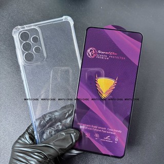 Ốp Lưng và Cường Lực cho Samsung Galaxy A73 5G - loại trong suốt chống sốc bảo vệ camera TSCS