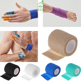 CCL012 - (Bản 5CM) Băng quấn thể thao cao su non, Băng Vải chống chấn thương, hỗ trợ thi đấu tập luyện- Giadungcamcam