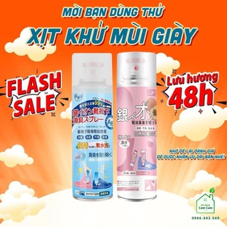 CCL017 - Chai Xịt Khử Mùi Giày Dép NaNo Bạc, Xịt Khử Mùi Hôi Chân Nano - Giadungcamcam