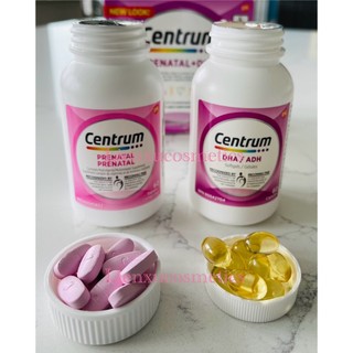 Viên uống bầu centrum prenatal multivitamins & dha, set 2 hộp; hsd t11/2025