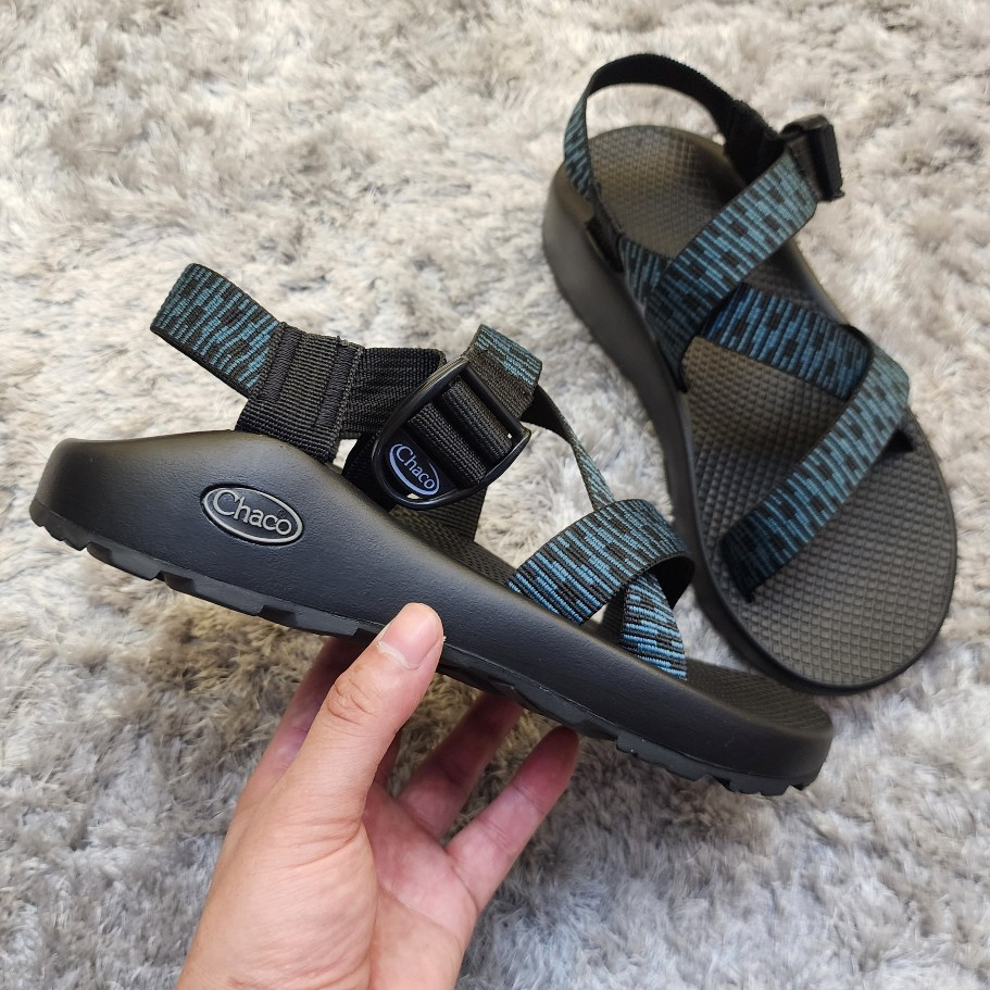 Sandal Chaco Xuất Xịn, Chất Đế TPR Cao Cấp, Dây Quai Mềm Mại Êm Ái MÃ TG113 Xanh Đen