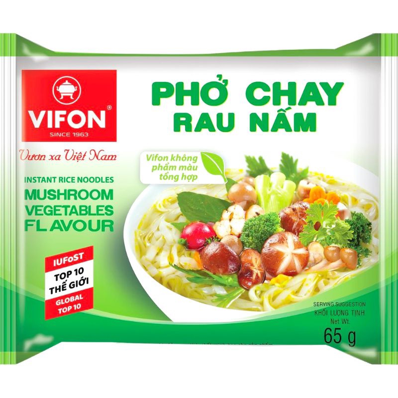 ( 1 GÓI ) PHỞ CHAY RAU NẤM VIFON , ĐẬM ĐÀ KHÓ CƯỠNG .