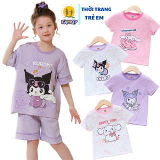 Áo thun cotton bé gái 12-27kg co dãn 4 chiều FAMBY áo thun cho bé 2-8 tuổi thời trang trẻ em