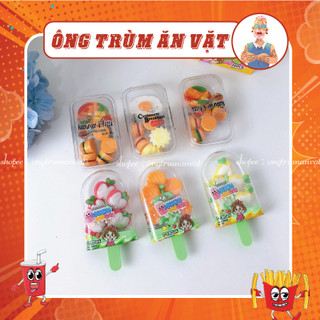 Kẹo dẻo chipchip vị trái cây siêu ngon hình khay trứng và pizza,kem, kẹo dẻo mix trái cây tuổi thơ