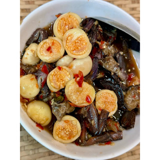 Ba khía cà mau trộn cà pháo hũ nửa ký