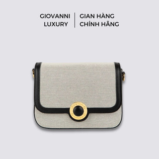 Túi Xách Nữ GIOVANNI Chất Liệu Vải Viền Da Vintage Nhẹ Nhàng Trẻ Trung Đeo Chéo DLD34-013