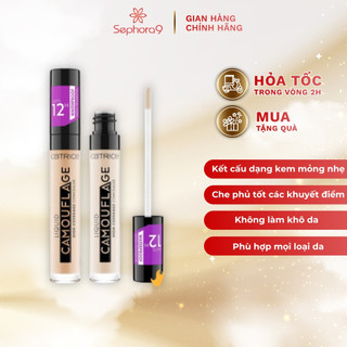 Kem che khuyết điểm dạng lỏng Catrice Camouflage Concealer Liquid chống trôi