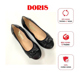 Giày búp bê bệt da thật mũi tròn gắn nơ DORIS DR004- CÓ SIZE 40- BẢO HÀNH 12 THÁNG.