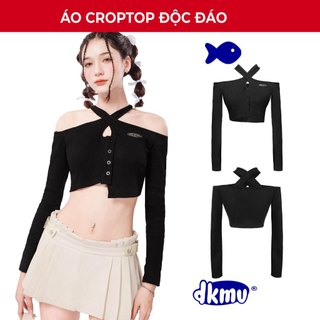 Áo thun bo gân thiết kế cổ áo cá tính DKMV Bonnie Top | K20-T4