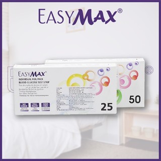 Que thử đường huyết EasyMax hộp 50 que có bao