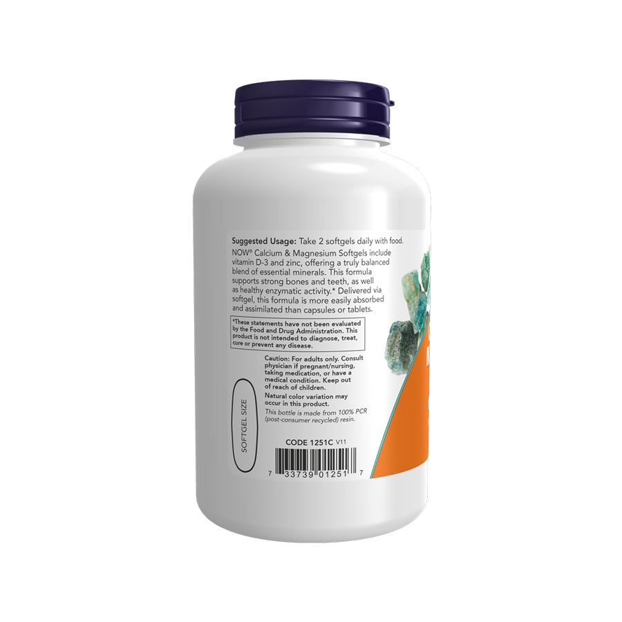 Canxi, magie Now calcium & magnesium 120 viên giúp xương chắc khỏe, giảm căng thẳng, mệt mỏi