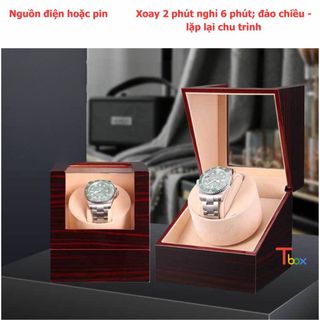 Hộp 1 xoay đồng hồ Hộp lên cót 1 chiếc đồng hồ cơ